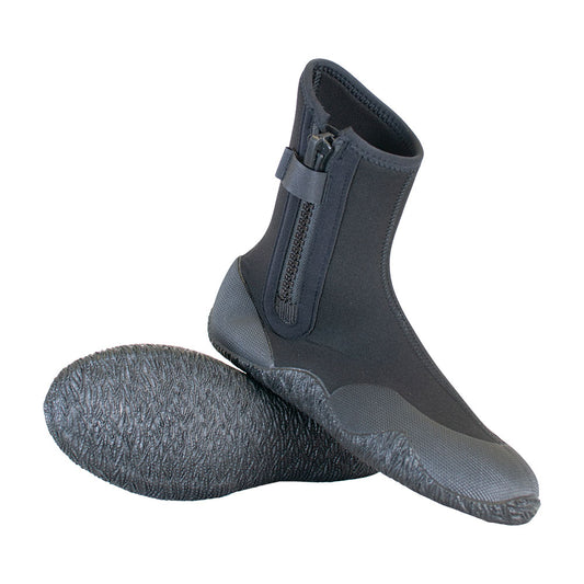 Alder Zipped 5mm Round Toe Boot